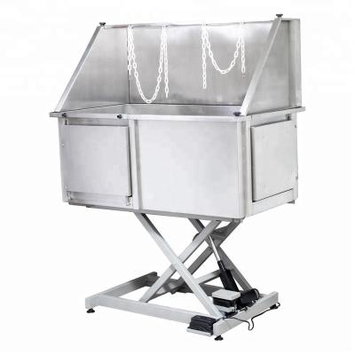 China LT-1608 durableness LT-1608 stainless steel pet tub waterproof lifting tub electric sink viable (two doors) for sale