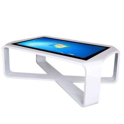 China Horizontal type waterproof capacitive touch screen lcd tea table outdoor tempered glass game/meeting interactive all in one machine for sale