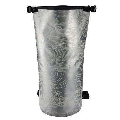 China Outdoor Camping Hiking Traveling 15l Tarp Fit Travel Package Kayak Outdoor Survival Boat Heavy Duty Water Sport With 500d Logo PVC Printed Waterproof Dry Bag for sale