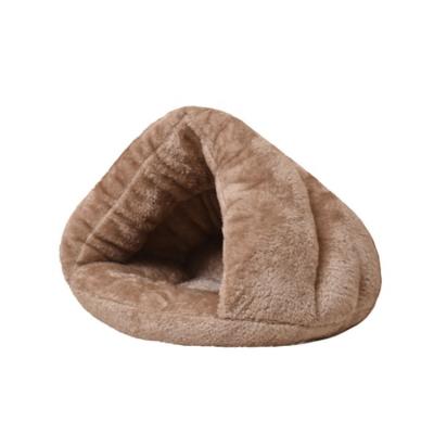 China Wholesale Luxury Winter Pet Bed Pet Bed Stored Warm Cushion Thickened Sleeping Bag Durable And Not Deformed Cat Bed for sale