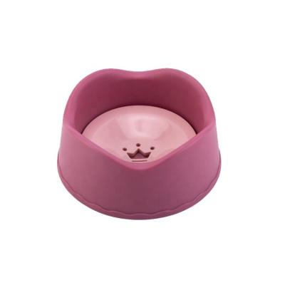 China Sustainable Non-wet Buoyancy Cat Water Bowl Pet Waterer Mouth Water Basin Waterer Anti-Spill Pet Floating Bowl for sale