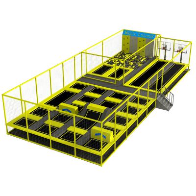 China With Protective Parkour Trampoline Arena And Ninja Net Extreme Adventure Course for sale