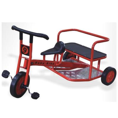 China Passenger Baby Twins Two Seat Kids Tricycle Rubber Wheels for sale