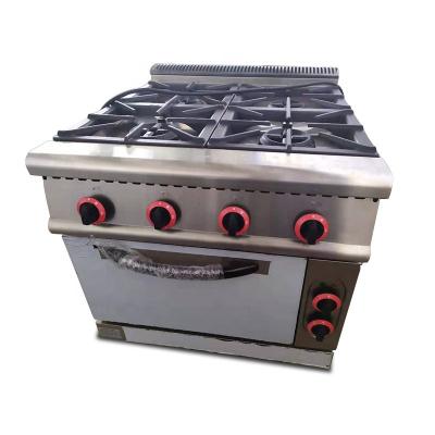 China Traditional Commercial Gas Stove 4 Burner Cooking Equipment for sale