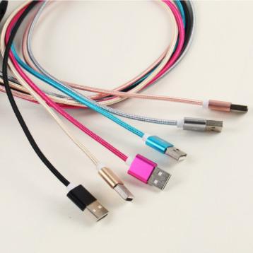 China Free Shipping High Quality Fast Charging Nylon USB Data Cables Fast Charging Android /Iphone/Type C 1M/1.5m/2m/3m for sale