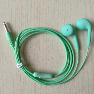 China Transmitted earphones wired earphone 3.5mm, low price promotional earphones for mobile earphone with speaker, for sale