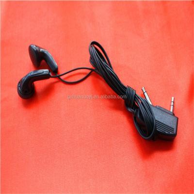 China cheap In-ear headsets/disposable earbud/telephone handset /airline earpiece with dual pin radio/call center headset for sale