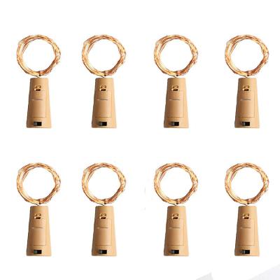 China Bottle Stopper LED String Light 1M 10 LED Wine Bottle Cork Light Bottle Stopper Copper Wiring String Light for Bar Christmas Wedding Home Decoration for sale