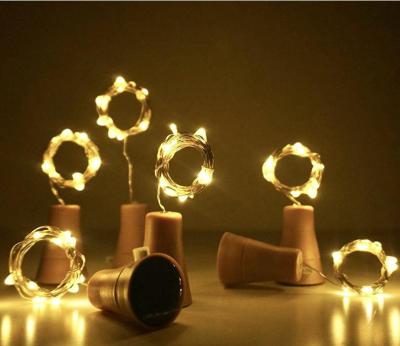 China LED String 2M Wine LED Glass String Lights 20LED Cork LED Light Bottle Cork Light Light For Bar Wedding Home DIY Decoration For Creation for sale