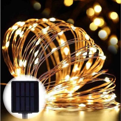 China USB Solar Fire Tree Light Outdoor Copper String Led Tree Lights Factory Direct Sale Garden Decoration Artificial Trees High Quality Christmas Lights for sale