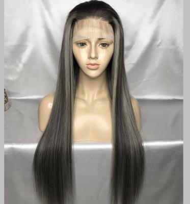 China Unprocessed Brazilian Hair P4/27 Inches Silky Straight Wave 20 Bone Real HD Transparent Lace Thin Straight Hair Front Wig for sale