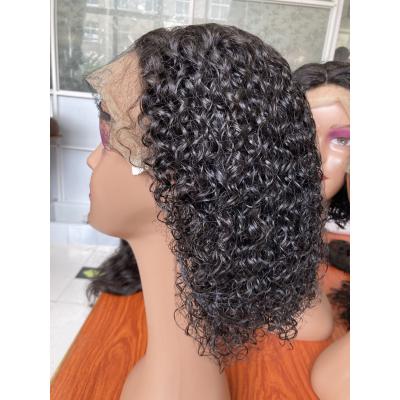 China Mongolian Curly Hair Wig Bob Wig Vendors Remy Virgin Hair Wave Bob Wig Lace Front With Deep Curly Curls Factory for sale