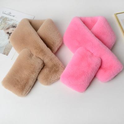 China Wholesale Customized High Quality Fashion Faux Fur Long Soft Warm Scarf For Women for sale