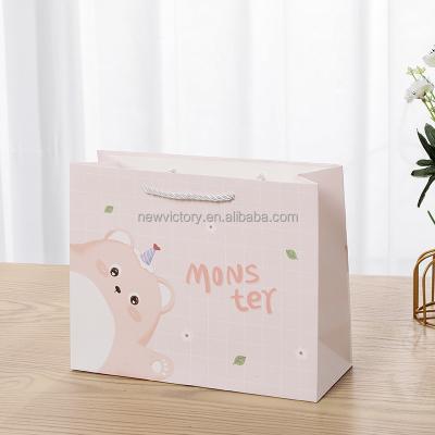 China Eco Friendly Promotional Gift Designer Gift Bags Custom White Card Paper Bag And Gift Wrapping From China Customized Logo for sale