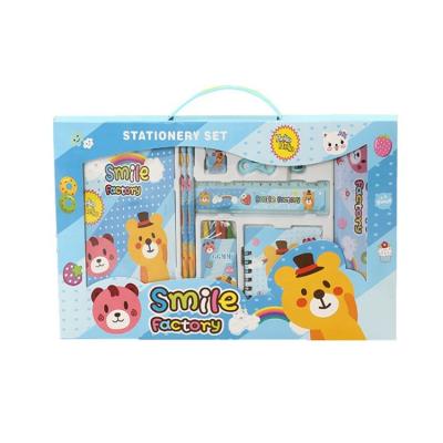 China Wholesale Cheap Full Set Kids Stationery Set Multifunctional Cartoon Children School Stationery Gift Set for sale