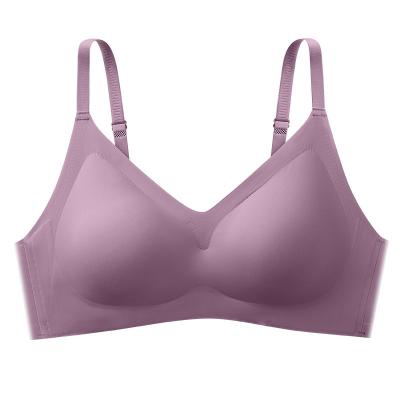 China Antibacterial sosten de mujer Wholesale Removeable seamless one women patches padded camisole strap latex bra girl in bra for sport for sale