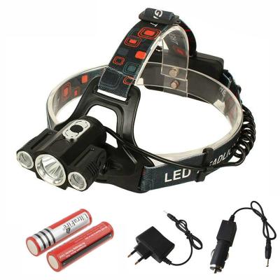 China Camping 2000lumens XM-L T6 + 2*XPE LED Headlight Headlight Lamp Lighting Light Flashlight Head Torch (2x18650) for sale