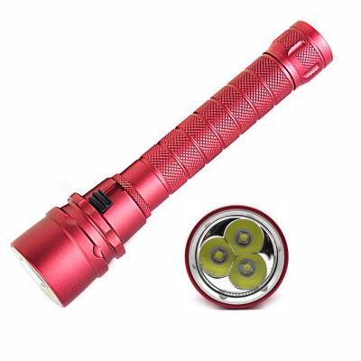 China 3600lumens Camping Waterproof 100M 3*XM-L2 LED 3L2 Diving Scuba Led Flashlight Torch Power By 2x18650 for sale