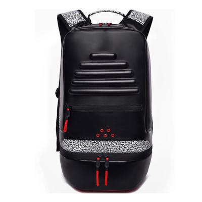 China Waterproof PU sports backpack, special fashion gym bag, large capacity men and women's sports bag for sale