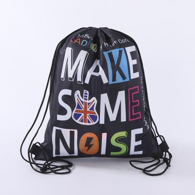 China Eco-friendly Custom Digital Finished Drawstring Bag Double Print Shoulder Pull Rope Package Pouch Sports Traction Rope Bag for sale