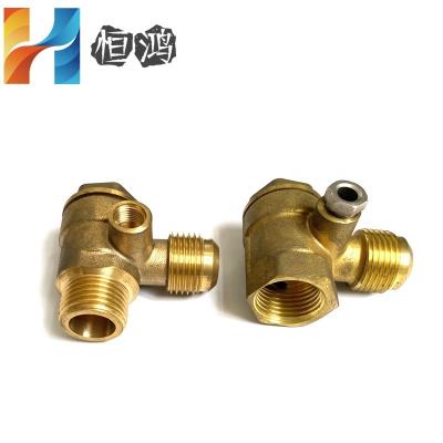 China Pipe lines connect high precision brass pipe fittings check copper safety valve for air compressor for sale