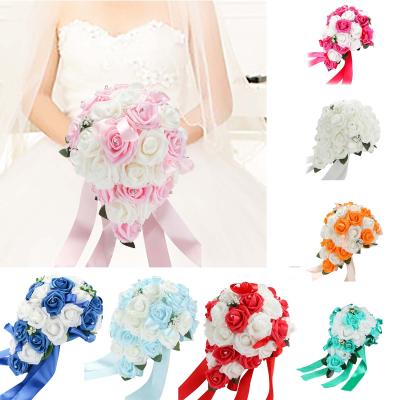 China Exquisite artificial bride bouquet simulation flowers bridal bouquet wedding flowers wedding bouquet for wedding party for sale