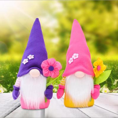 China Simulation Vlovelife Exquisite 2021 Handmade Swedish Tomte With Flower Available Scandinavian Gnomes For Mother's Day for sale