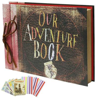 China Vlovelife Vacation 1pcs 40 Page Photo Album Our Adventure Book Wrapping Paper Vintage DIY Adventure Book Photo Album for sale