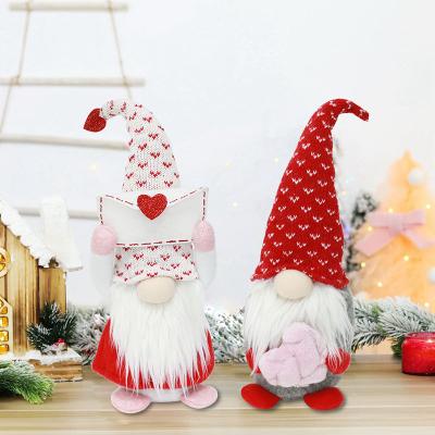 China Handmade Vlovelife Valentine's Gnomes Plush Doll Santa Plush Fabric Gnome Favors for Birthday Gift valentines day Home Gnome for sale