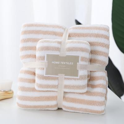 China High Quality Compressed Luxury Bath Face Spa 100% Cotton Five Star Hotel Towel Sets for sale