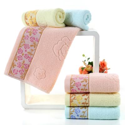 China CHINA COTTON 21S Cotton Face Hand Bath Towel Child Safe Wholesale Best Quality 100% Soft OEM ODM for sale