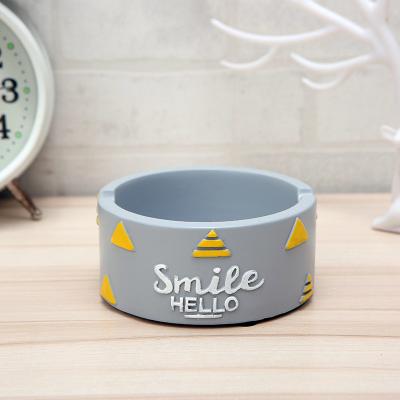 China 2022 New Resin Pet Food Bowl Business Gifts Living Room Cute Home Furniture Cartoon Resin Opens Resin Ashtray for sale