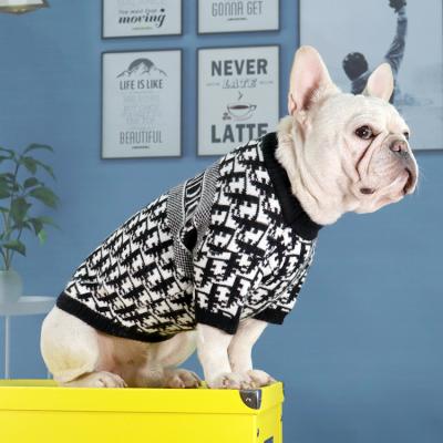 China Dog Clothes French Bulldog Corgi Pet Apparel Stocked Knitted Sweater for sale