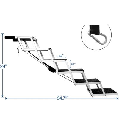 China Sustainable Indoor Foldable Dog Pet Stairs Dog Stairs For Bed Board for sale