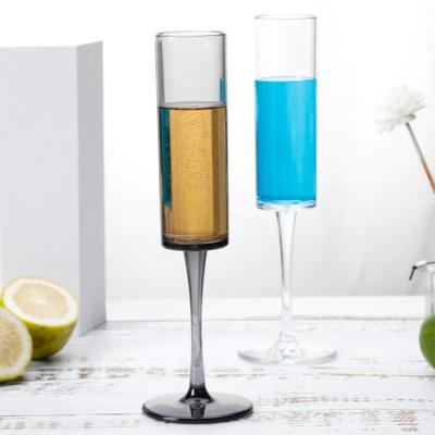 China No Anti-Drop Creative Transparent Bar Acrylic Cocktail Champagne Glasses for sale