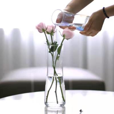 China Traditional Factory Customized Multi-pattern Shape Decoration Transparent Glass Vase for sale