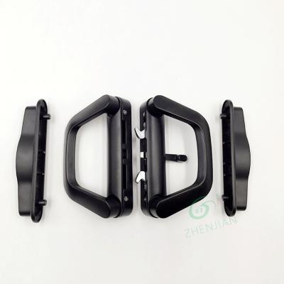 China Zhen Jian Modern Sliding Door Pull Handle Black Color Aluminum Sliding Door Handle OEM Product for sale