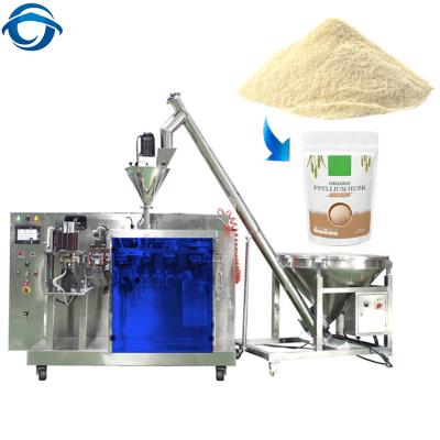 China Automatic Food Psyllium Seed Husk Powder Seal Filling Filling Machine For Premade Zipper Bag for sale