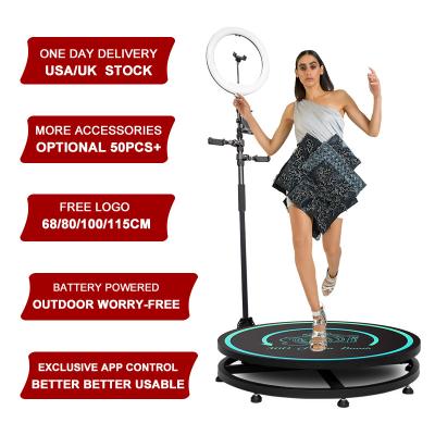 China All Public Places 360 Indoor Photo Booth Photobooth 360 Machine Smart Operation Automatic Selfie Rotating Portable Platform for sale