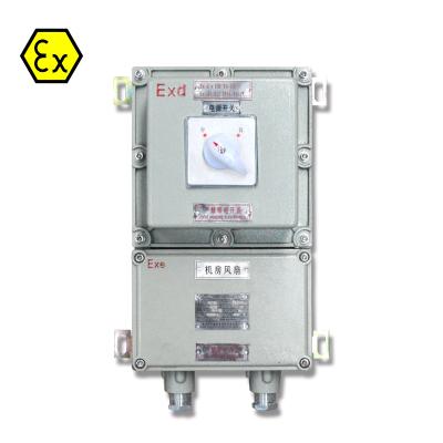 China Aluminum Alloy TD A21 IP65 T130 Ex Wall Mounting Type Explosion Proof Floor Type Electrical Distribution Board Box for sale