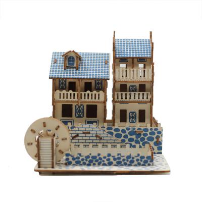 China DIY PLAY 2022 Puzzles Laser Cutting DIY 3d Toy Building Puzzle For Adult Gifts Wooden Puzzle for sale