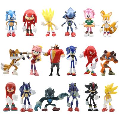 China Cartoon Toy 6pcs/set PSP Gaming Toy Figure Ultrasonic Mouse Anime Ornament Peripheral Action Number for sale