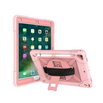 China New iPad 2022 Tablet Case For iPad 7 10.2 Inch Case With 360 Rotation Hand Strap Child Proof Silicone Case For iPad 7 Cover for sale