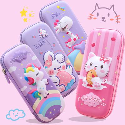 China Schools & Cartoon Pencil Case Children Pen Case School ToolsCute Unicorn Pvc Zipper Bag For Office Writing for sale