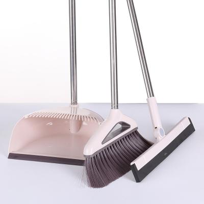 China Low Price Daily Cleaning Gray Brooms Dustpans Light Yellow Color White Color for sale