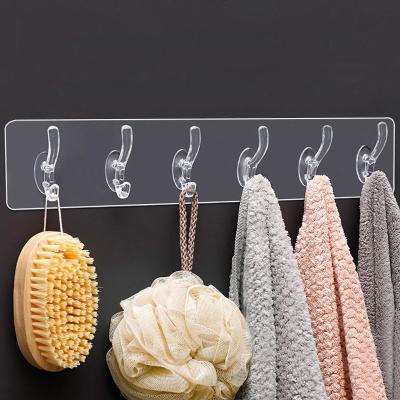 China Modern Double Sided Wall Hooks Hanger Suction Cup Double Sided Adhesive CAD Transparent Sucker Hook for sale