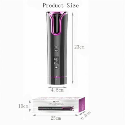 China New Type Aluminum Wireless Automatic Mini Travel Wireless Rotating Hair Curler Hair Curling Iron for sale