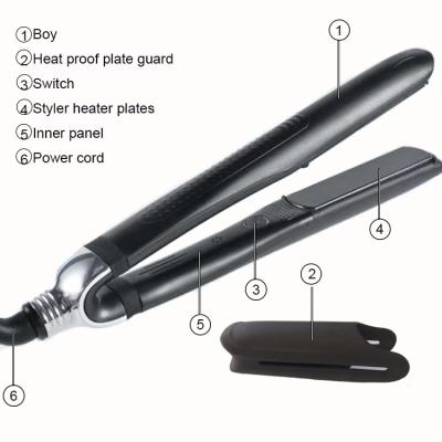 China Outdoor High Quality Ceramic Curler Irons 2 in 1 Flat Iron Straightener Hair Straightener Quick Heating Hair Curler for sale