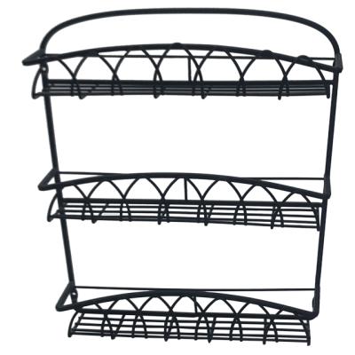 China Sustainable Kitchen Spice Organizer With 3-Tier Countertop Rack Kitchen Spice Rack Rack for sale