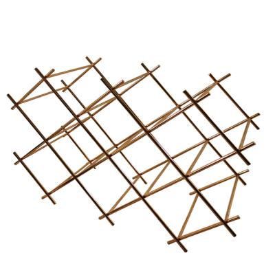 China Sustainable Wine Bottle Storage No Assembly Required Small Wine Rack Tabletop Wine Rack for sale